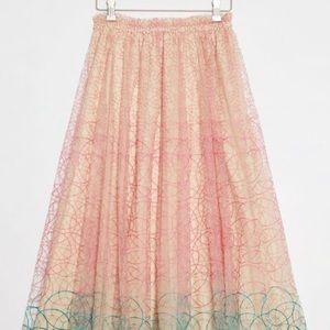 Anthropologie Geisha Designs Tulle Maxi Skirt NWT